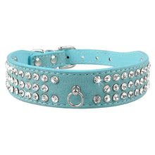 Load image into Gallery viewer, Rhinestone Studded Pet Collars - Pink, Red, Blue, Black
