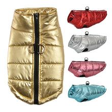 Load image into Gallery viewer, Metallic Puffer Harness Vest - Gold, Silver, Red, Pink, Blue

