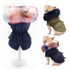 Load image into Gallery viewer, Ombre Faux Fur Hooded Trench Coat - Olive or Black
