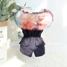 Load image into Gallery viewer, Ombre Faux Fur Hooded Trench Coat - Olive or Black
