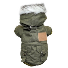 Load image into Gallery viewer, Faux Fur Utility Jacket - Olive or Khaki
