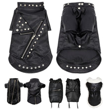 Load image into Gallery viewer, Vegan Leather Dog Jacket with Studs
