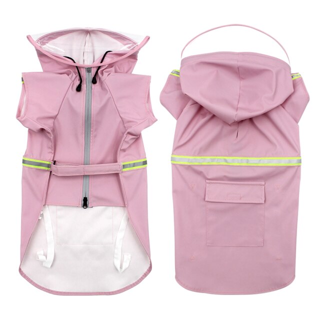 Seattle Reflective Pet Rain Slicker - Pink, Yellow, Blue, Orange