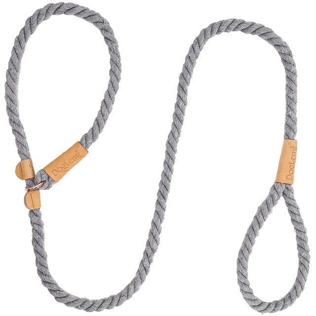 Strong Braided Rope Lead Slip Leash - Multiple Colors